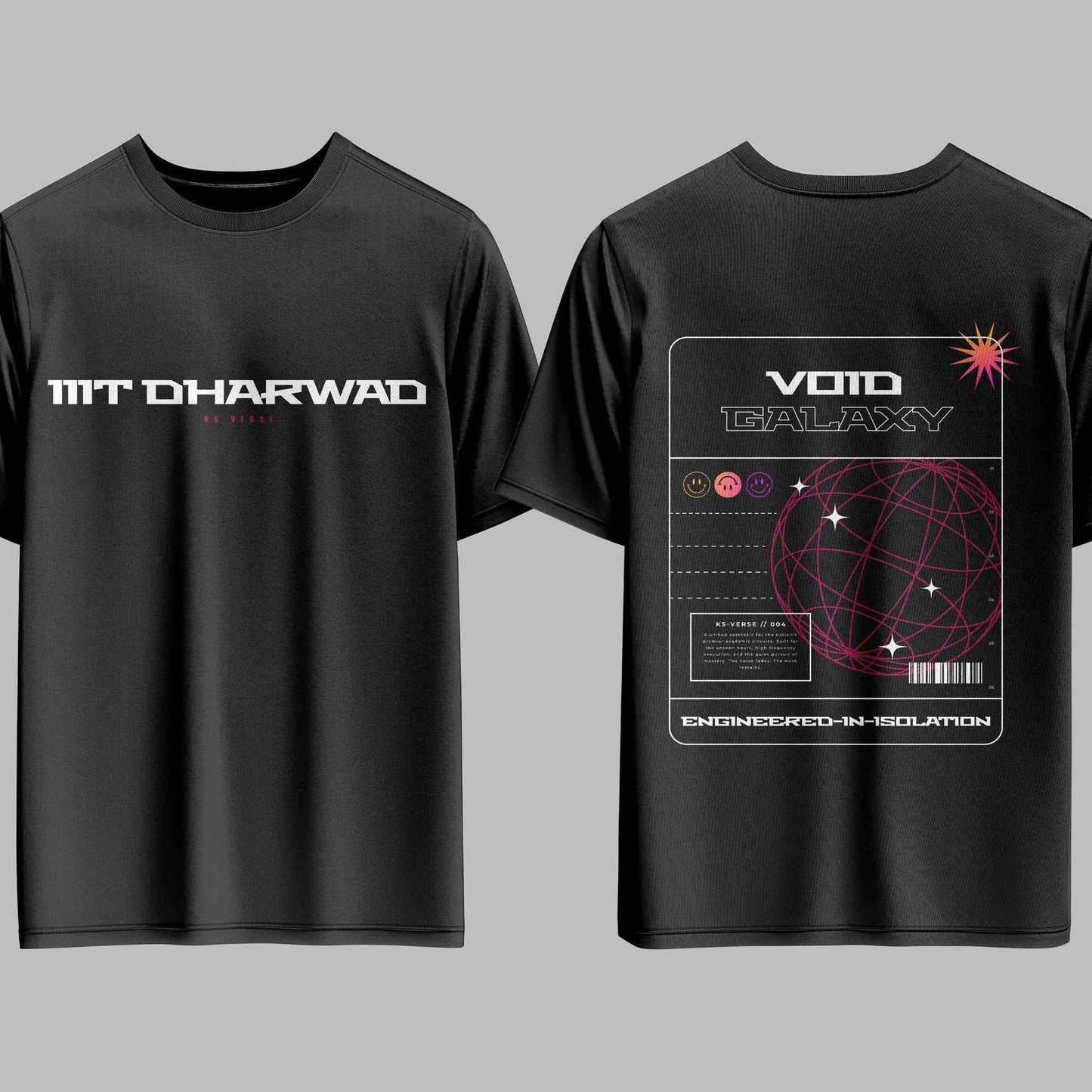 The IIIT Dharwad Void Galaxy Oversized Tee - 240GSM