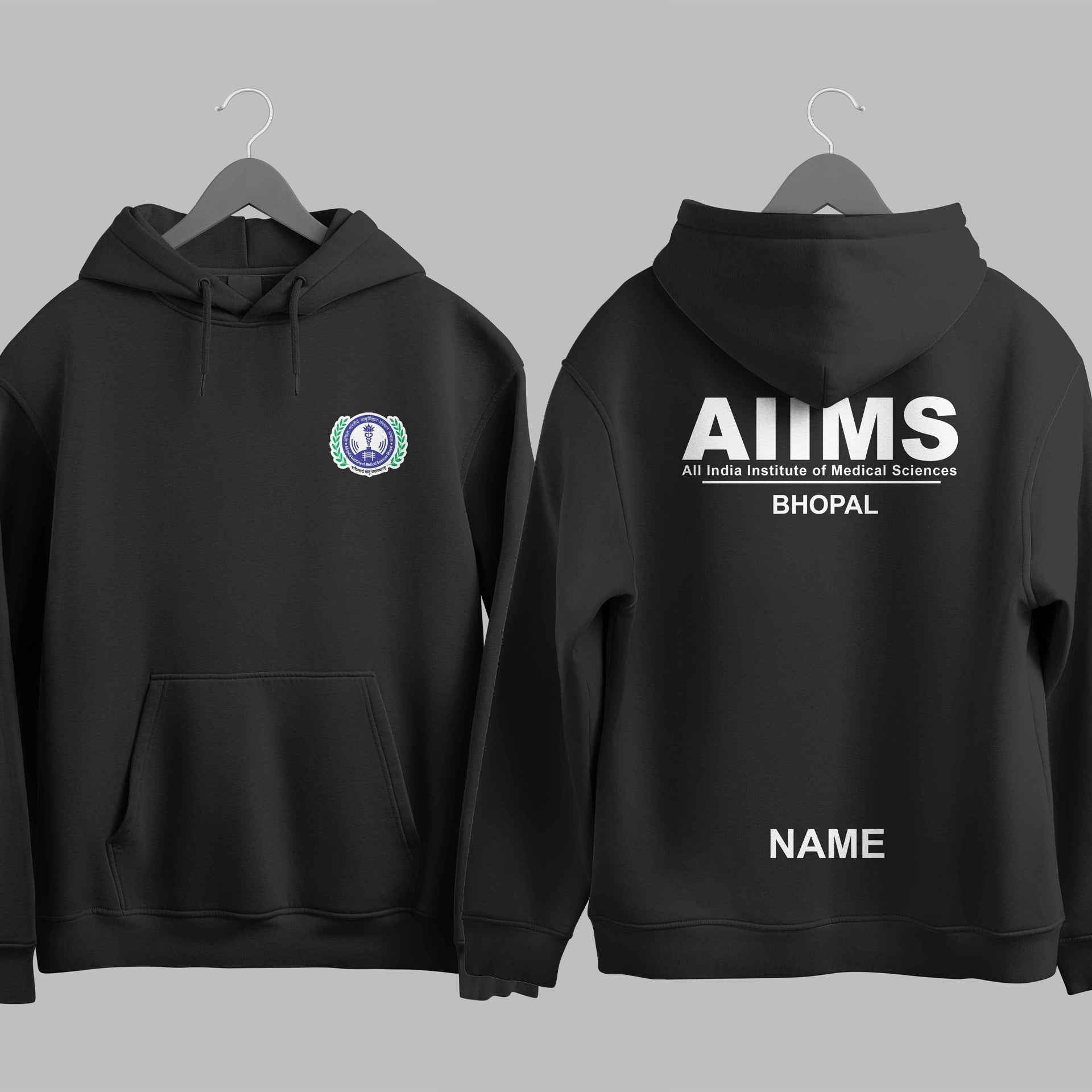 The AIIMS Bhopal Minimalist Hoodie - 320GSM