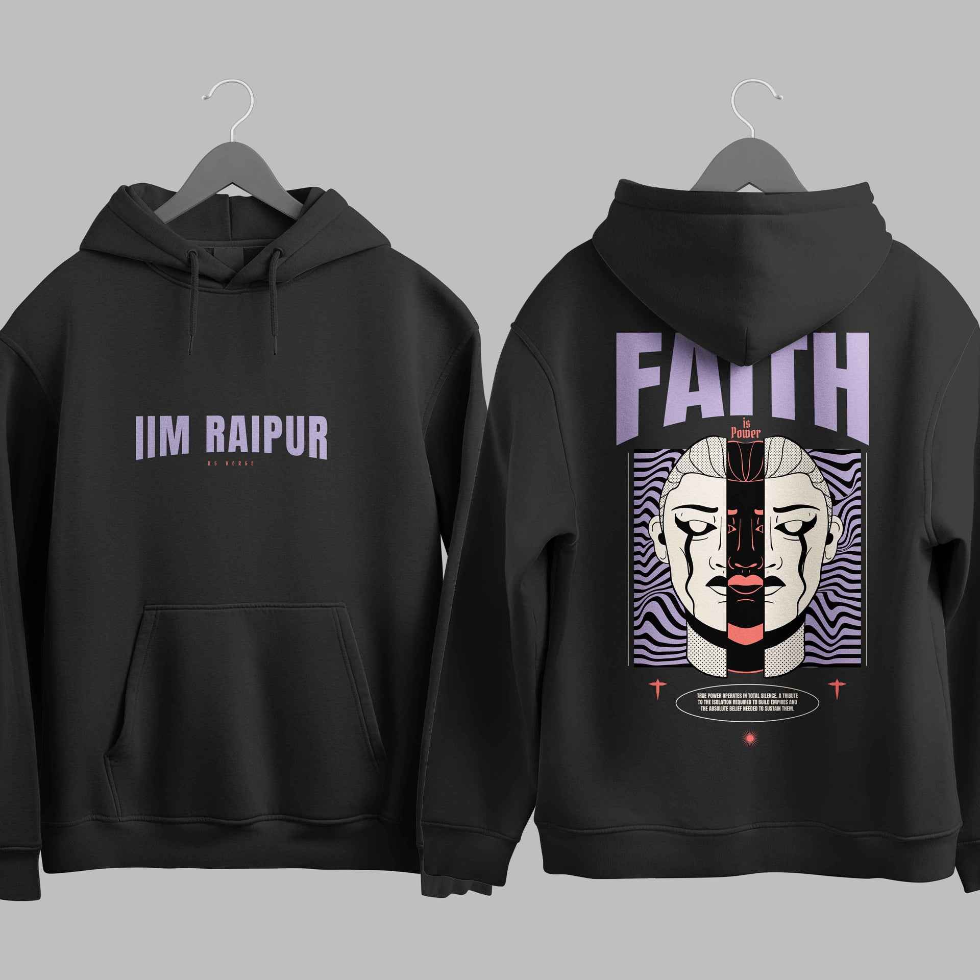 The IIM Raipur Void Duality Hoodie - 320GSM