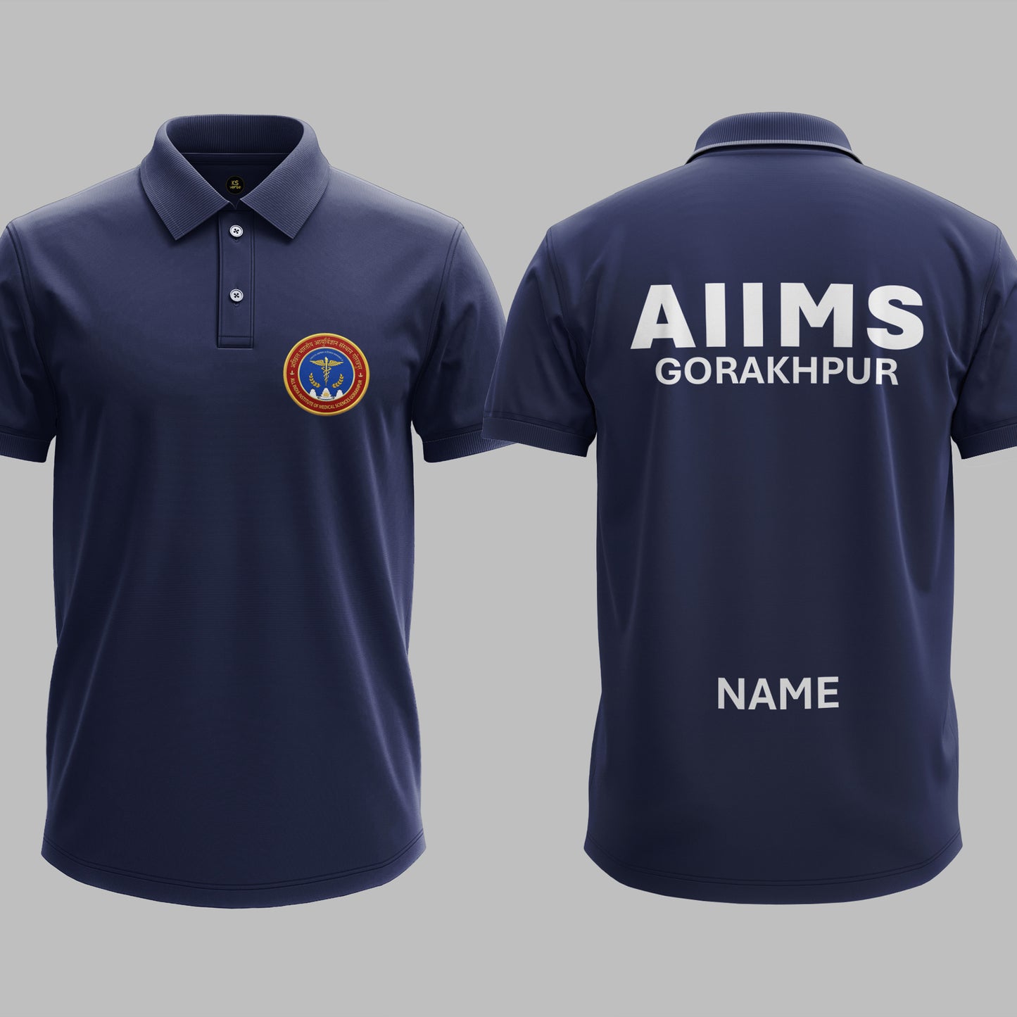 The AIIMS Gorakhpur Heritage Polo Tee