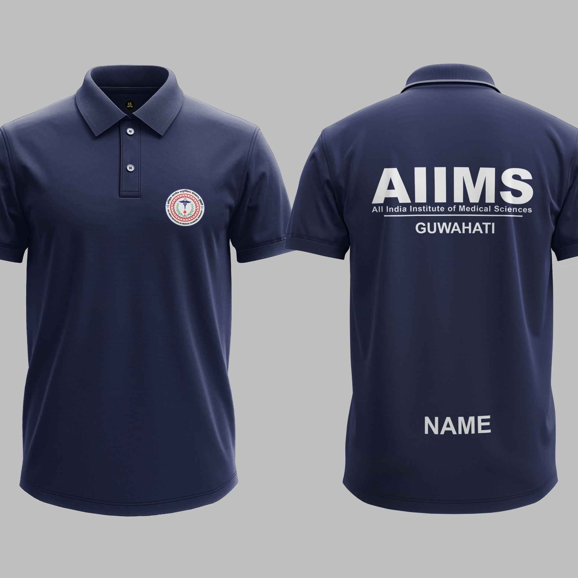 The AIIMS Guwahati Minimalist Polo Tee - 200GSM