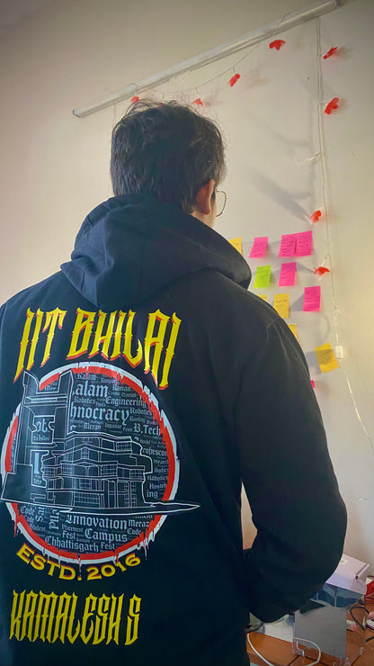 IIT Bhilai Legacy Armour Zipper Jacket  (Print Your Name) – 320GSM