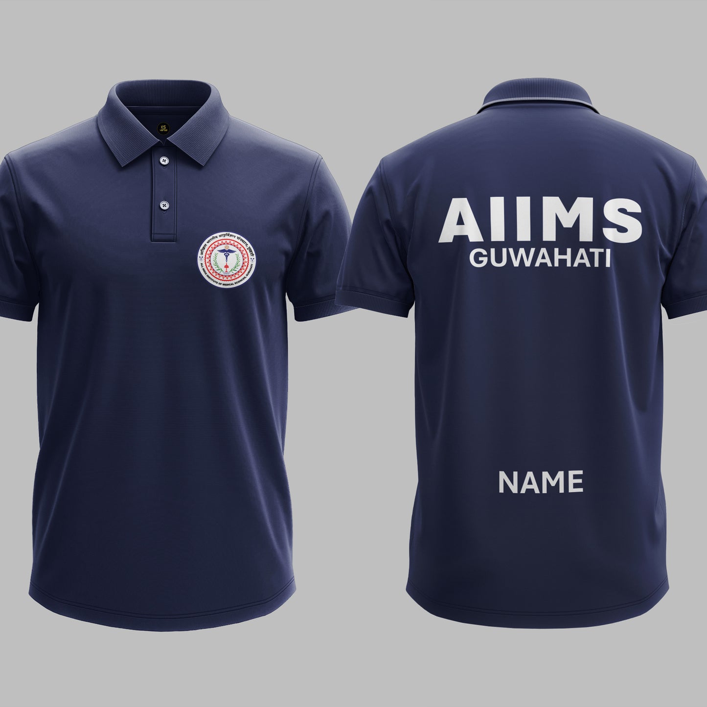 The AIIMS Guwahati Heritage Polo Tee