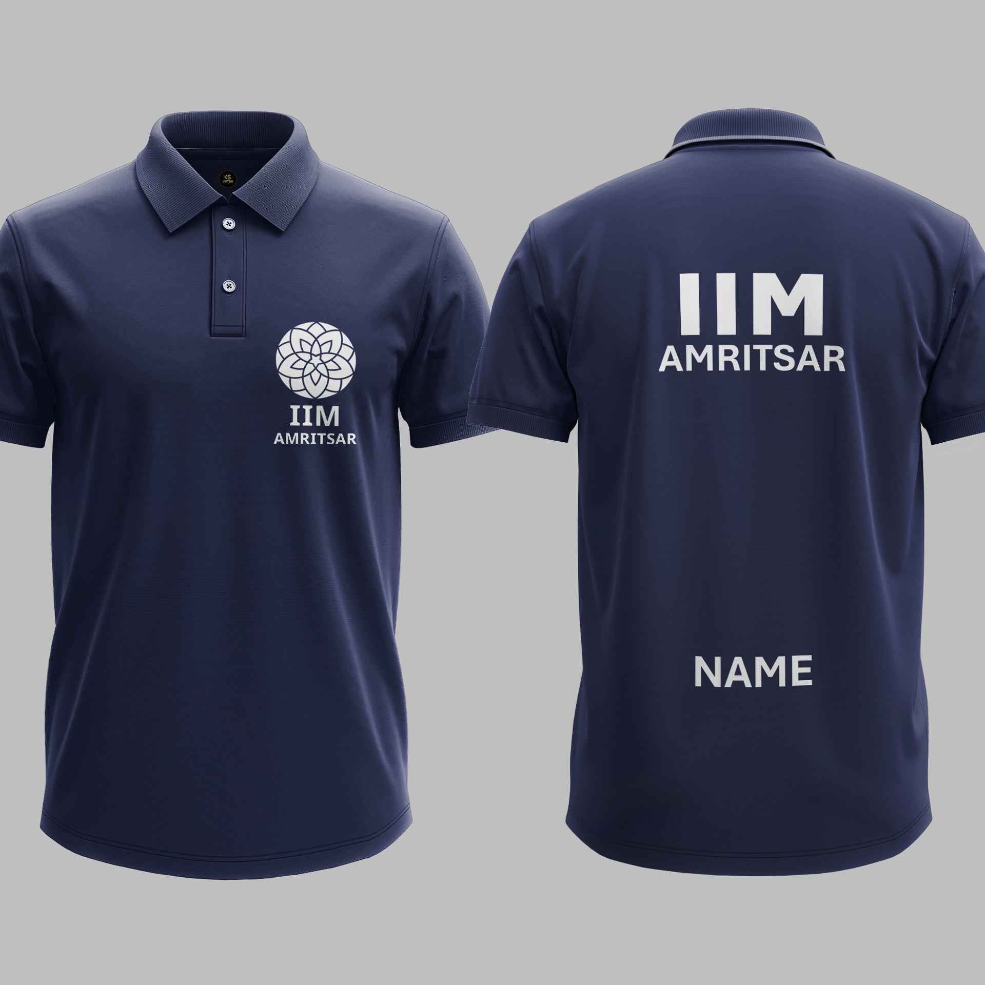The IIM Amritsar Heritage Polo Tee - 200GSM