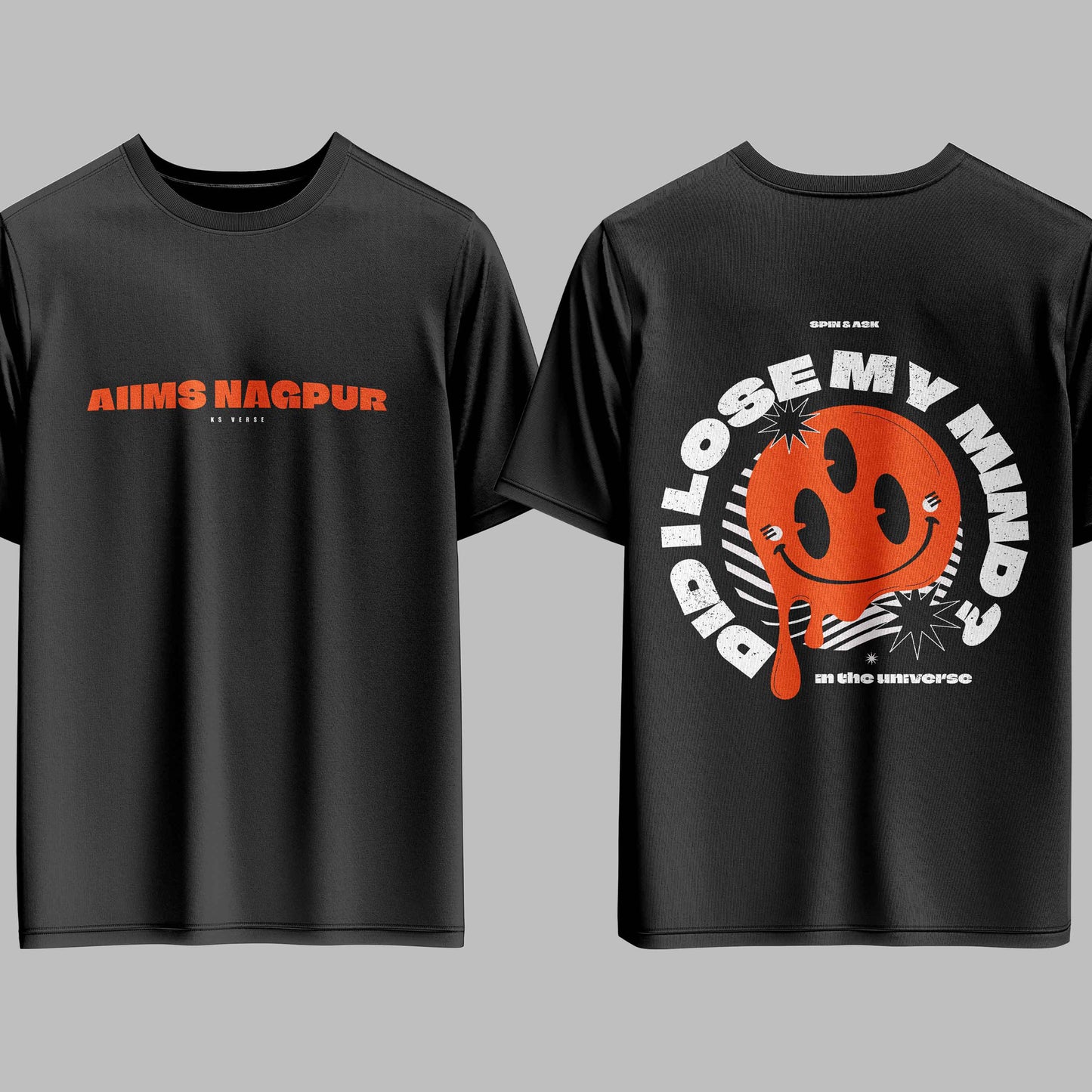 The AIIMS Nagpur Void Stardust Oversized Tee - 240GSM