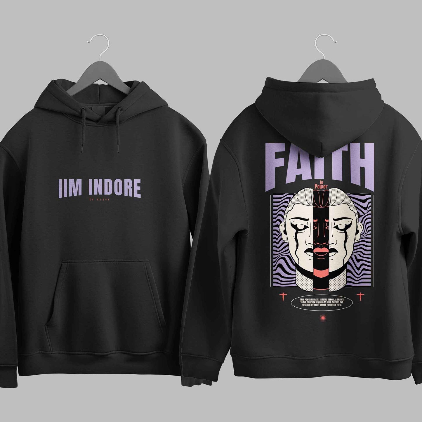 The IIM Indore Void Duality Hoodie - 320GSM