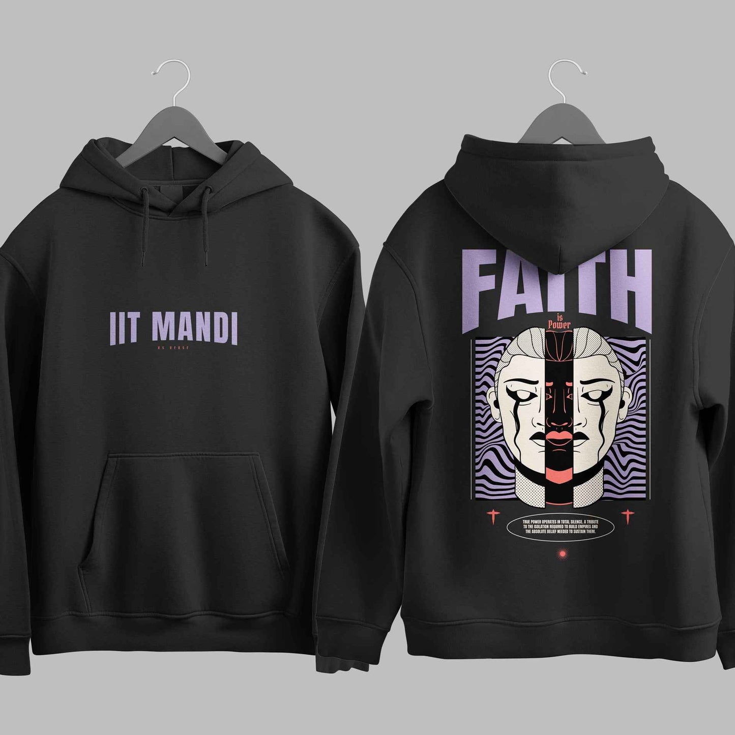 The IIT Mandi Void Duality Hoodie - 320GSM