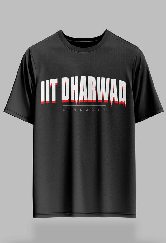 IIT Dharwad AOT Bloodline Drop – 240GSM  Oversized Tee