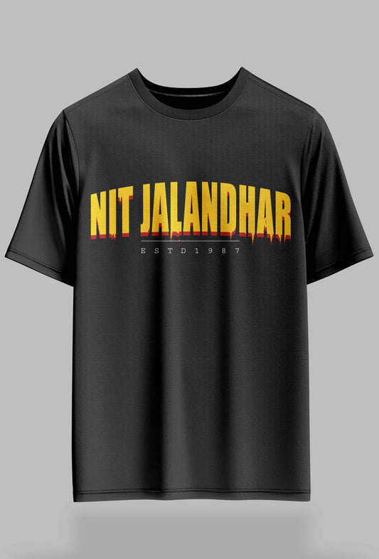 NIT Jalandhar Gravity Drop -  240GSM Oversized Tee