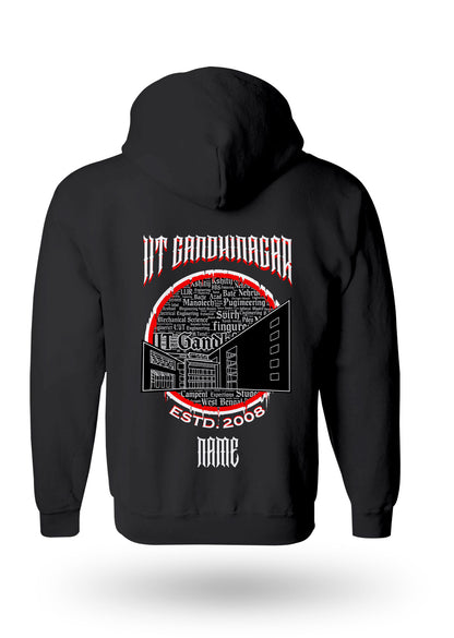 IIT Gandhinagar Legacy Armour Zipper Jacket  (Print Your Name) – 320GSM