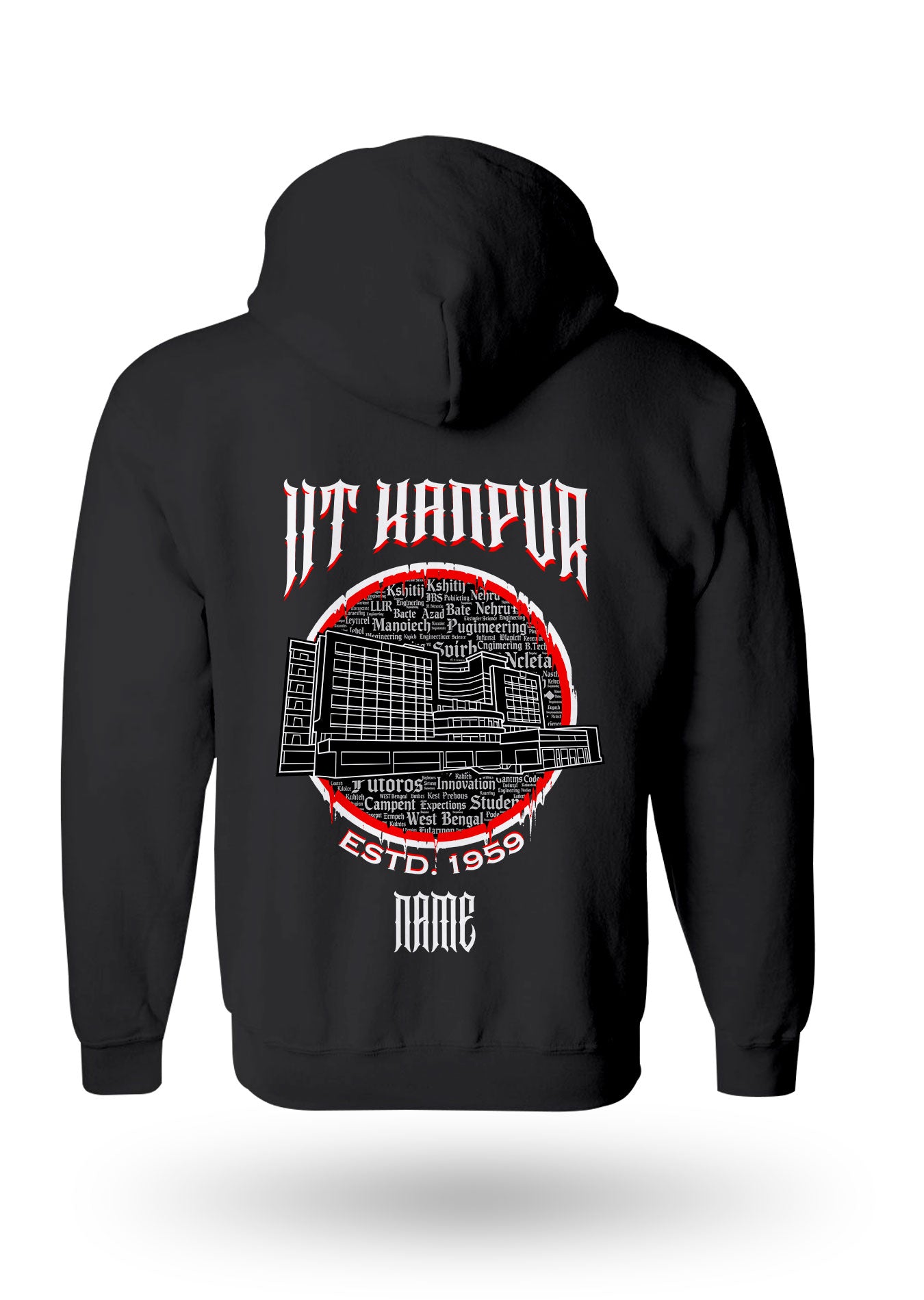 IIT Kanpur Legacy Armour Zipper Jacket  (Print Your Name) – 320GSM