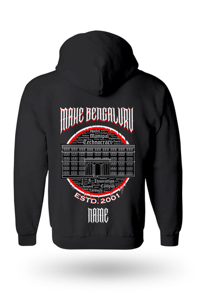 MAHE Bengaluru Legacy Armour Zipper Jacket  (Print Your Name) – 320GSM