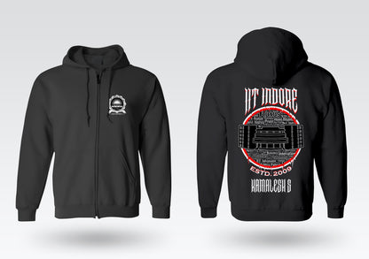 IIT Indore Legacy Armour Zipper Jacket  (Print Your Name) – 320GSM