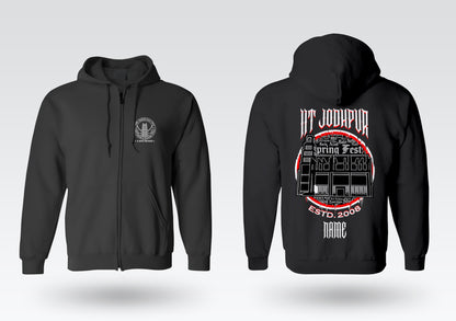 IIT Jodhpur Legacy Armour Zipper Jacket  (Print Your Name) – 320GSM