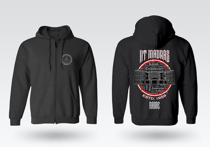 IIT Madras Legacy Armour Zipper Jacket  (Print Your Name) – 320GSM