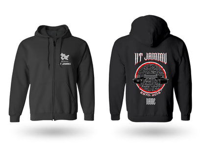 IIT Jammu Legacy Armour Zipper Jacket  (Print Your Name) – 320GSM