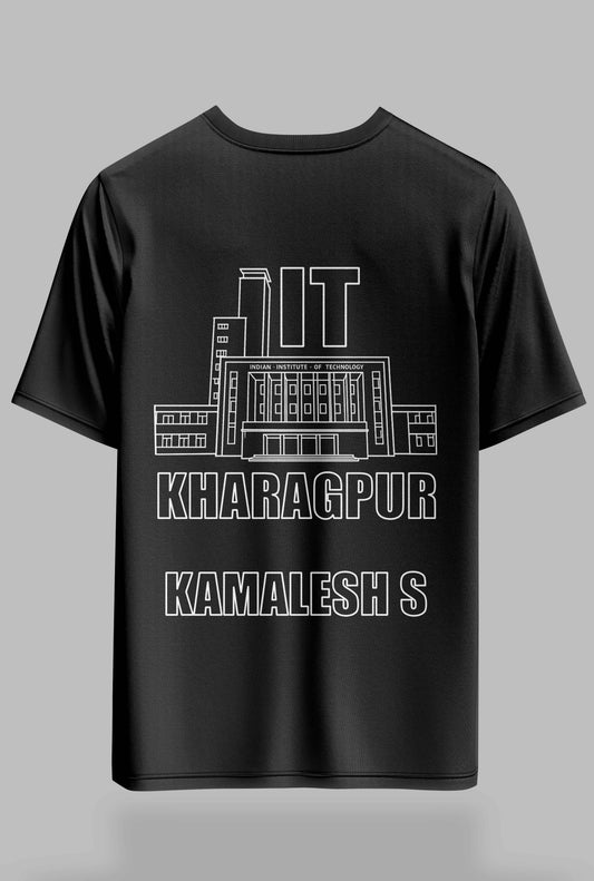 IIT Kharagpur oversize tee – KS Verse – front view