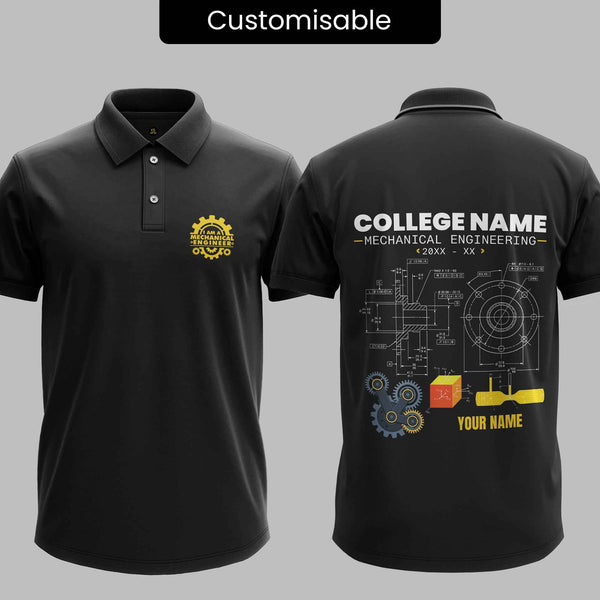 The Customisable ME Blueprint Polo Tee – 200GSM