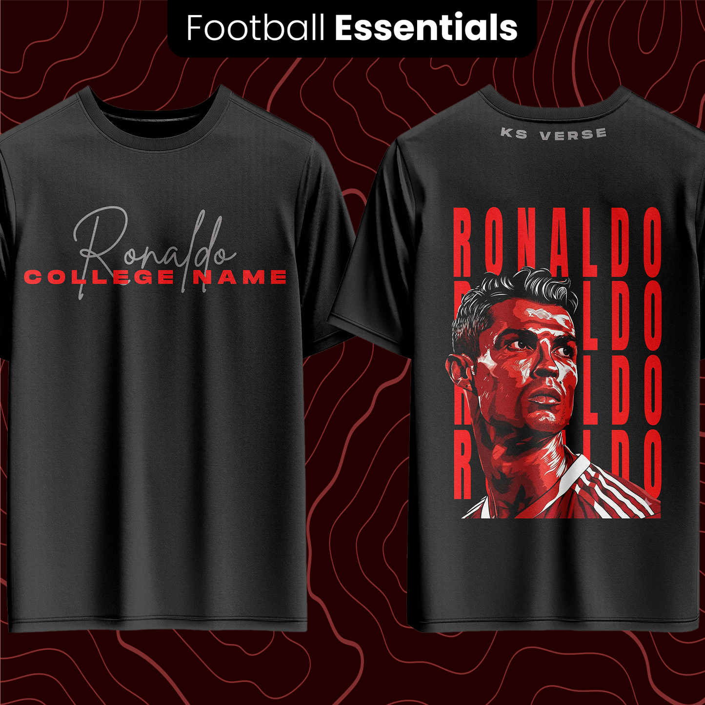 The Ronaldo Legacy Edition OS Tee - 240GSM (Print Your College)