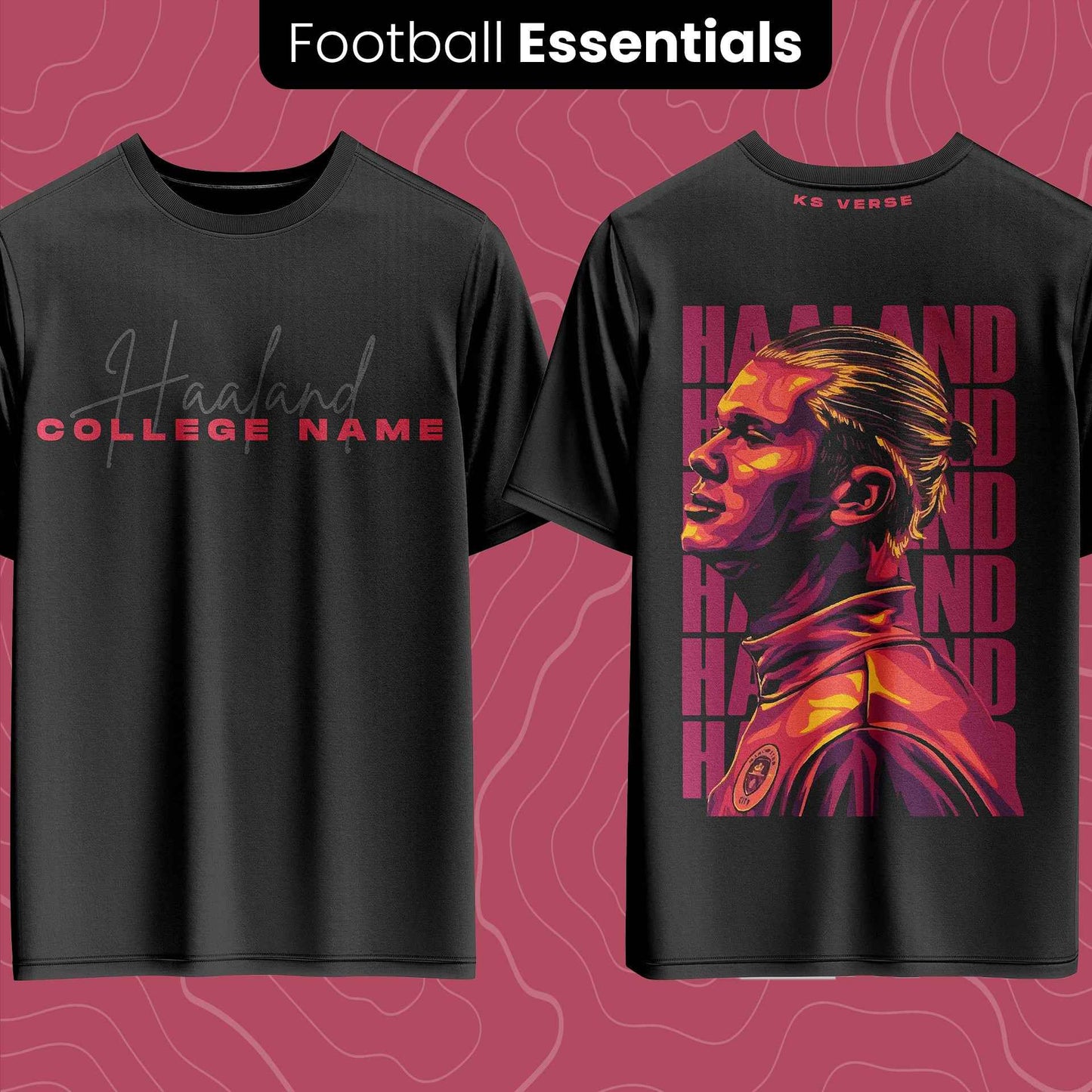 The Haaland Legacy Edition OS Tee - 240GSM (Print Your College)