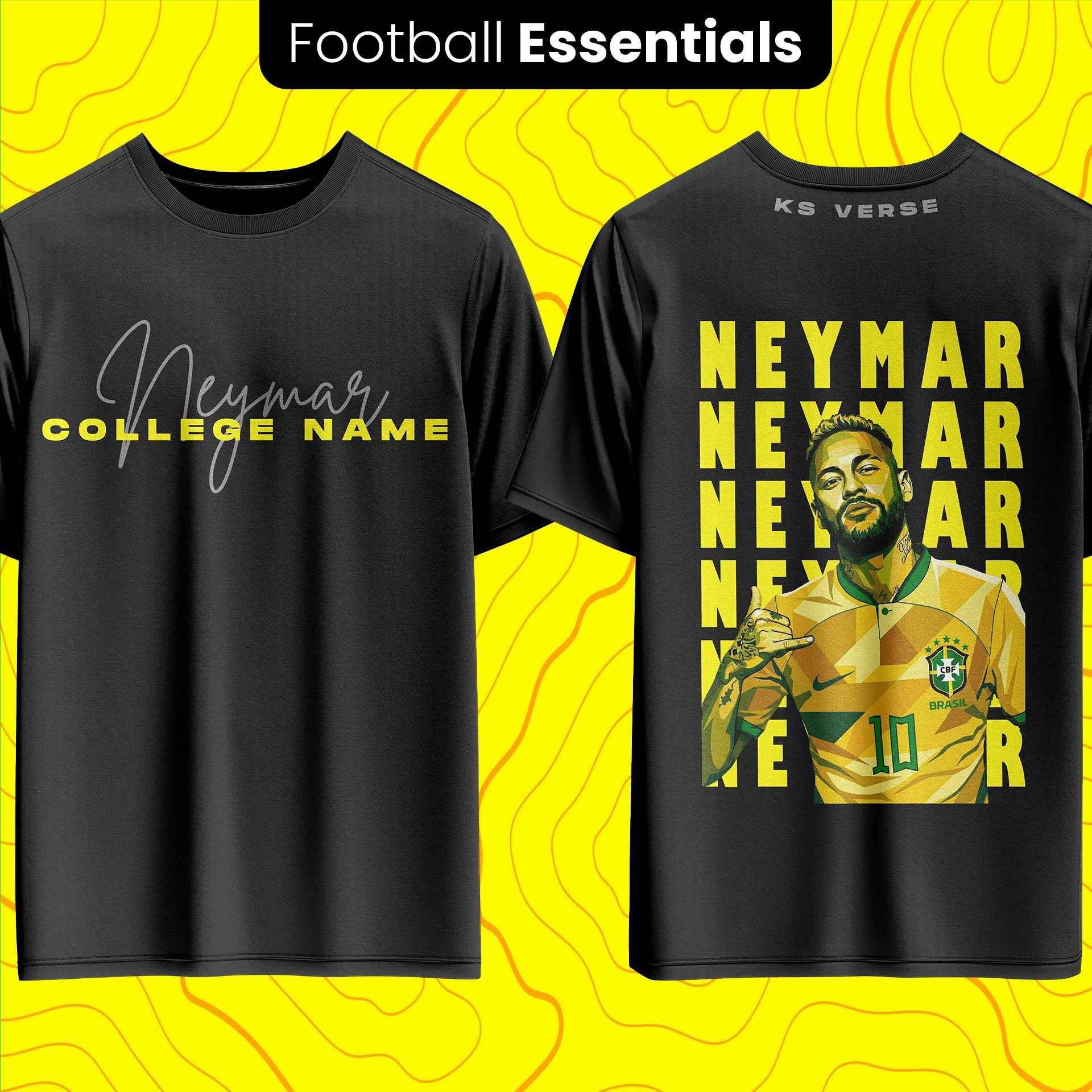 The Neymar Legacy Edition OS Tee - 240GSM (Print Your College) (Copy)