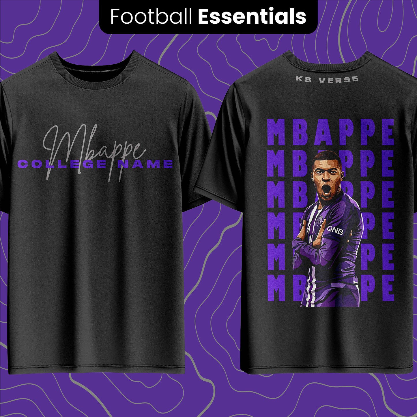 The Mbappe Legacy Edition OS Tee - 240GSM (Print Your College)