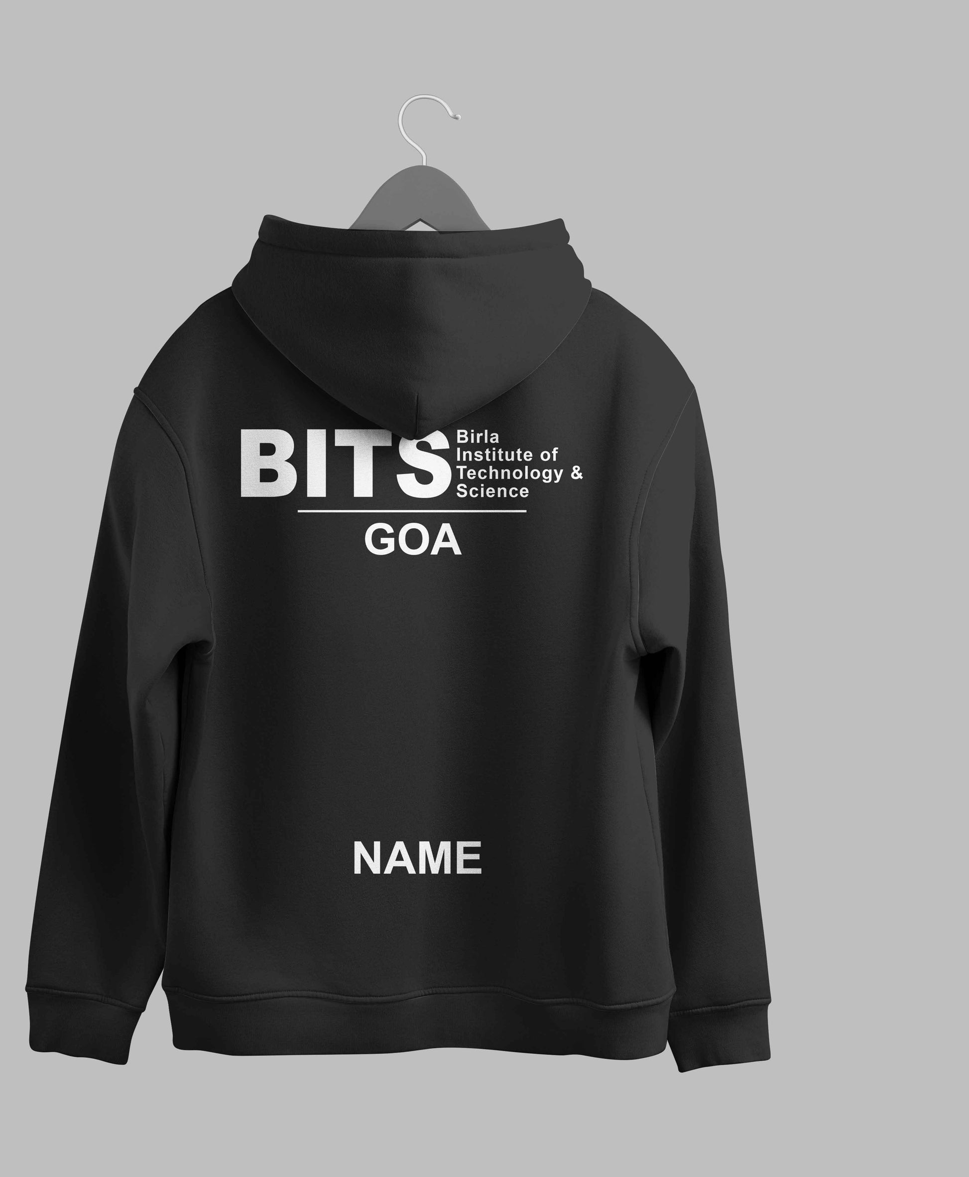 BITS Goa Minimalist hoodie – KS Verse – detail view
