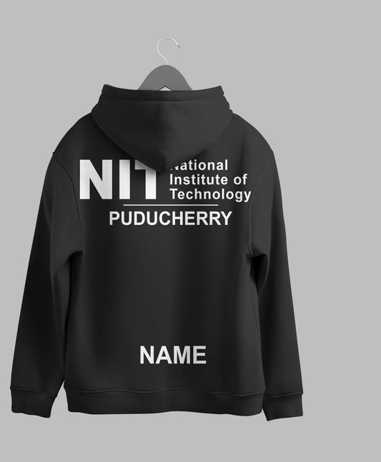 NIT Puducherry Minimalist hoodie – KS Verse – detail view