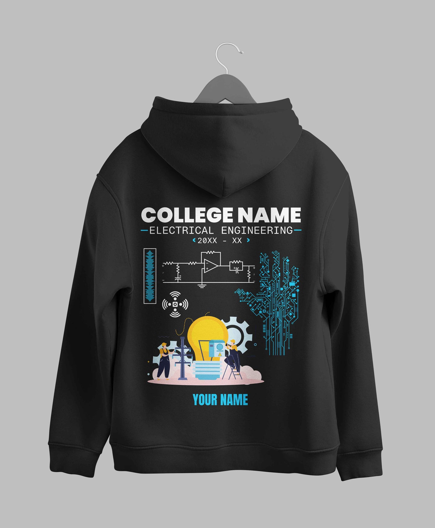 The Customisable EE Circuit Hoodie – 320GSM