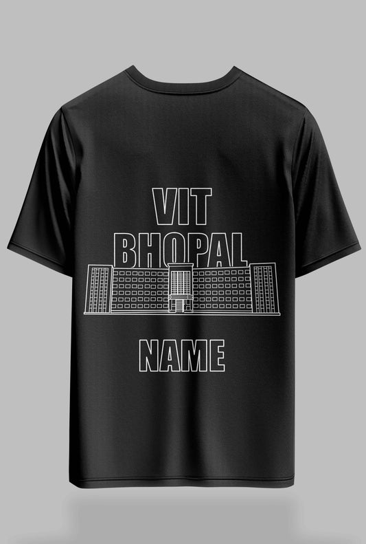 VIT Bhopal oversized tee – KS Verse – detail view