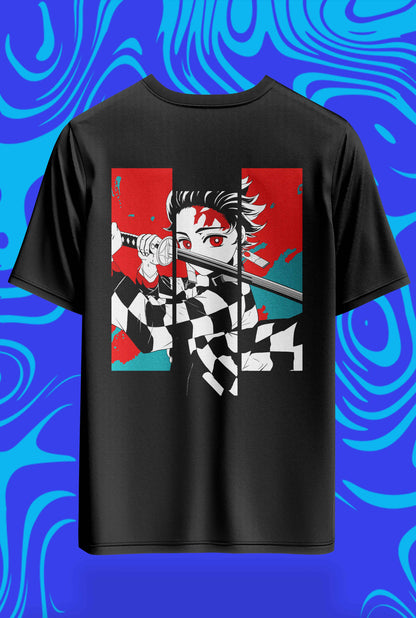 Water & Fire Tanjiro Split Oversized Tee - 240GSM Archive
