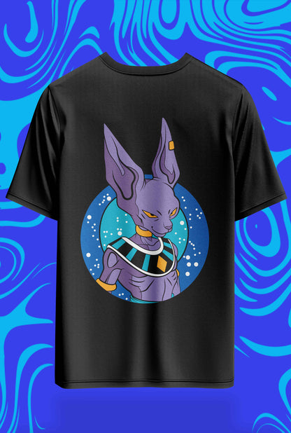 God of Destruction Beerus Oversized Tee – 240GSM Archive