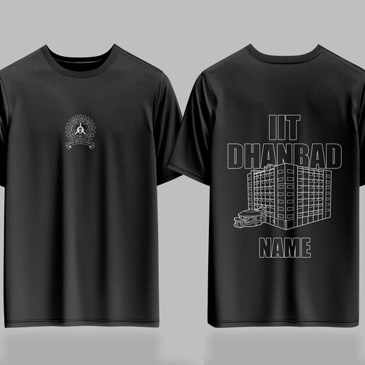 IIT Dhanbad Signature Drop (Print Your Name)– 240GSM Oversized Tee