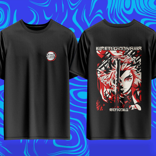 Flame Hashira Rengoku Oversized Tee - 240GSM Archive