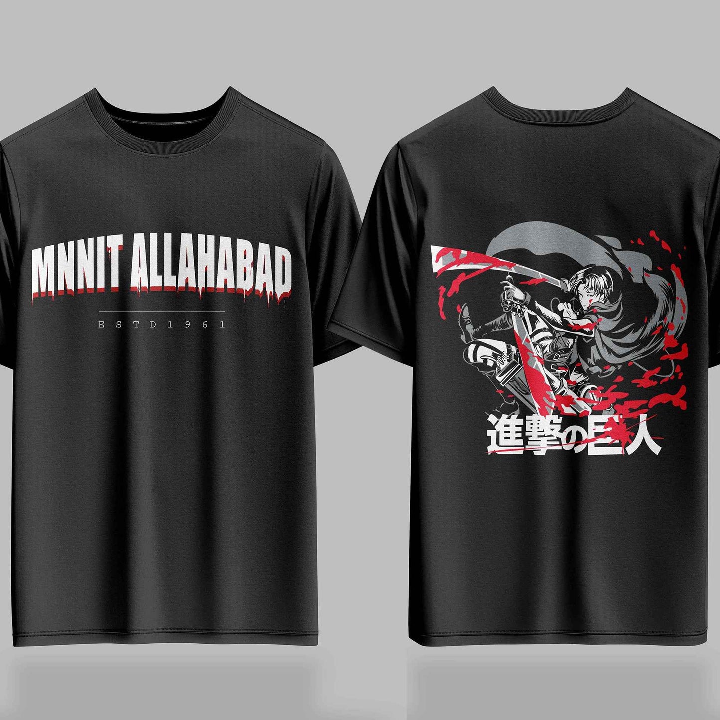 MNNIT Allahabad AOT Bloodline Drop – 240GSM  Oversized Tee