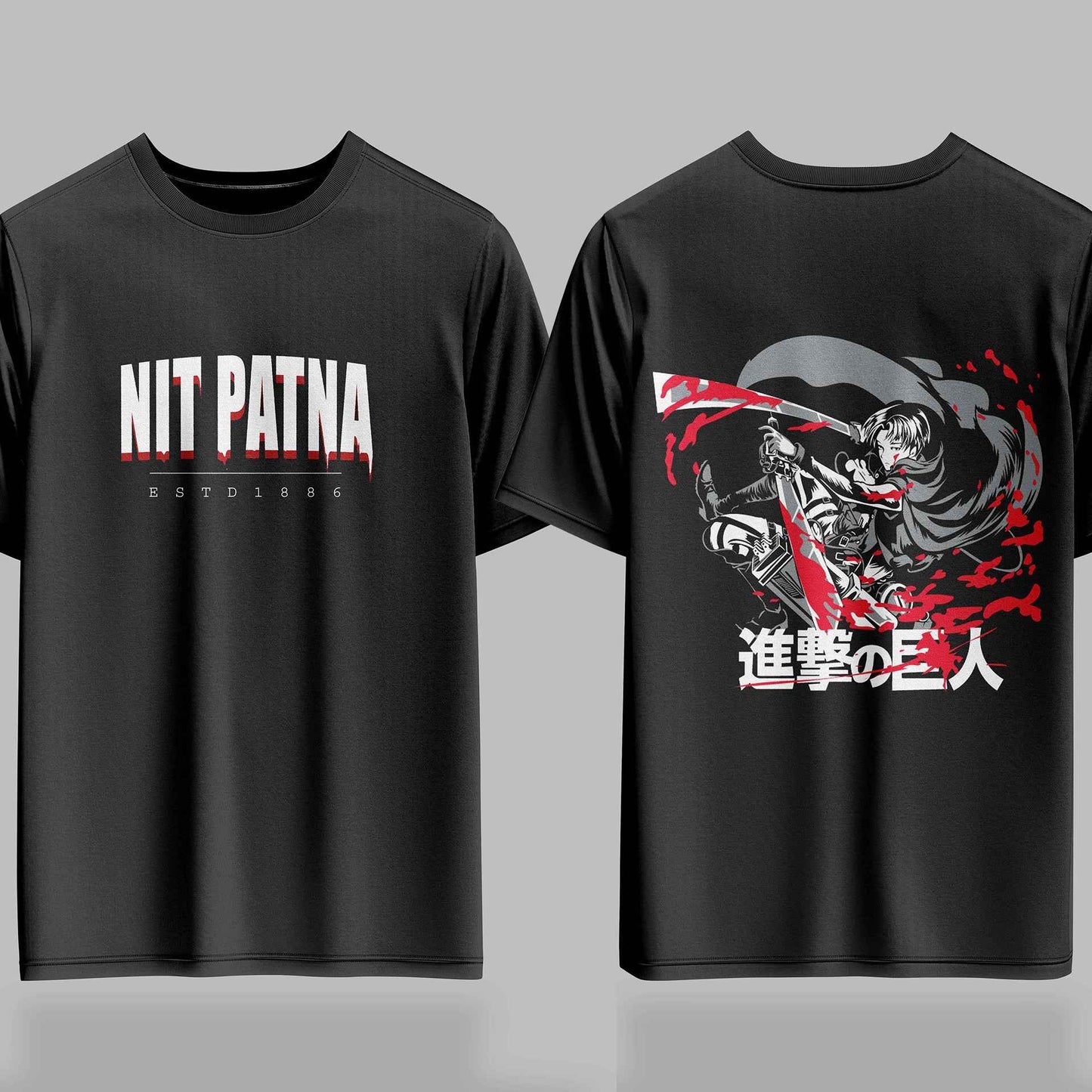 NIT Patna AOT Bloodline Drop – 240GSM  Oversized Tee
