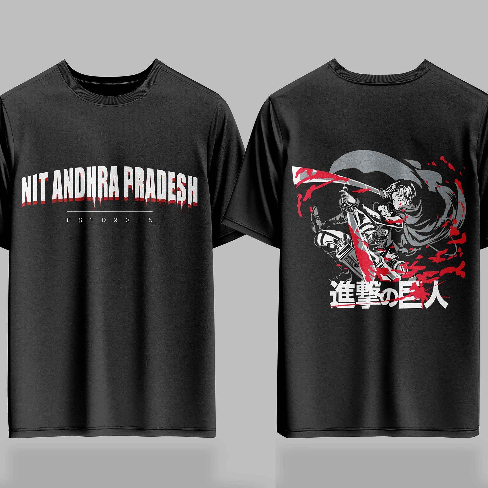 NIT Andhra Pradesh AOT Bloodline Drop – 240GSM  Oversized Tee