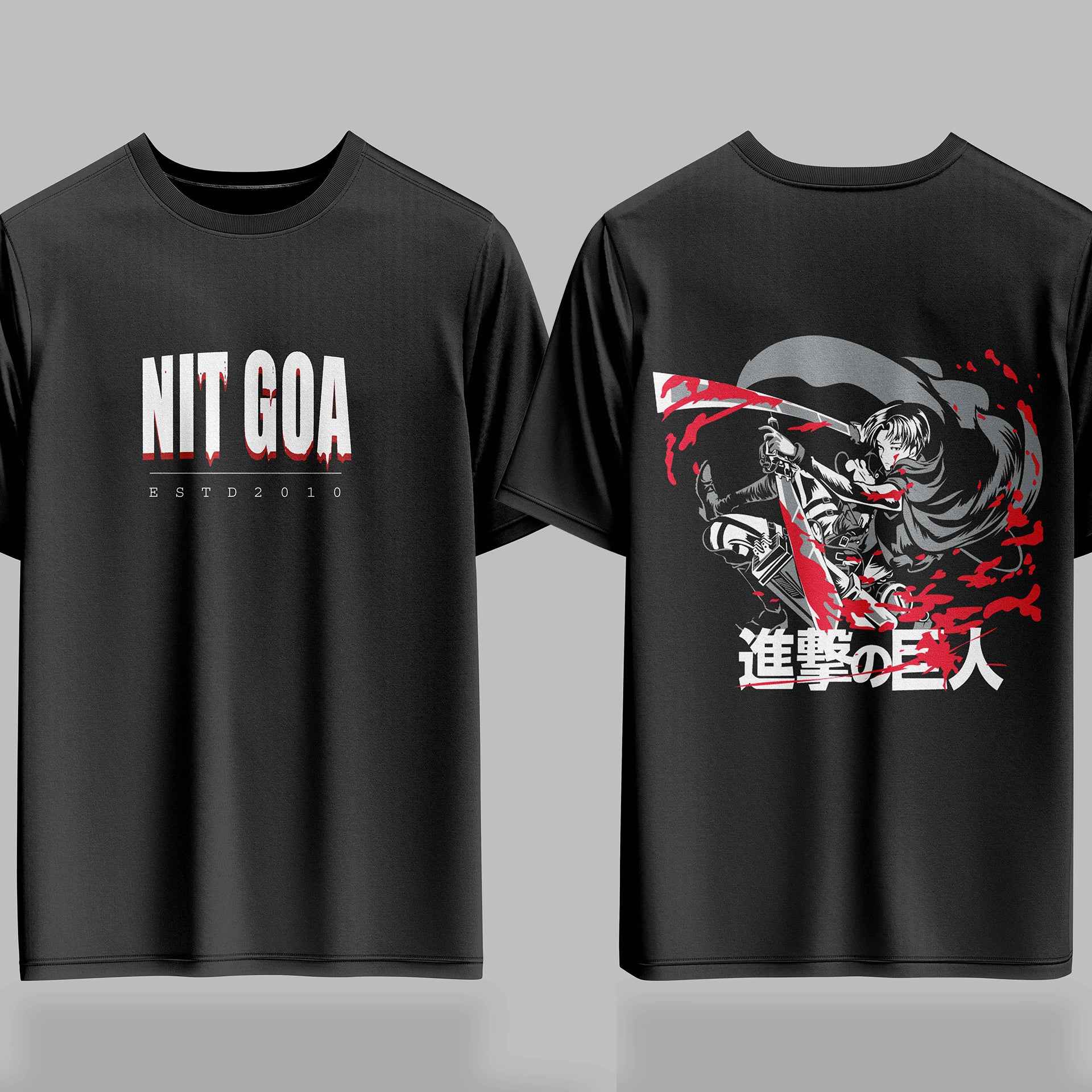 NIT Goa AOT Bloodline Drop – 240GSM  Oversized Tee