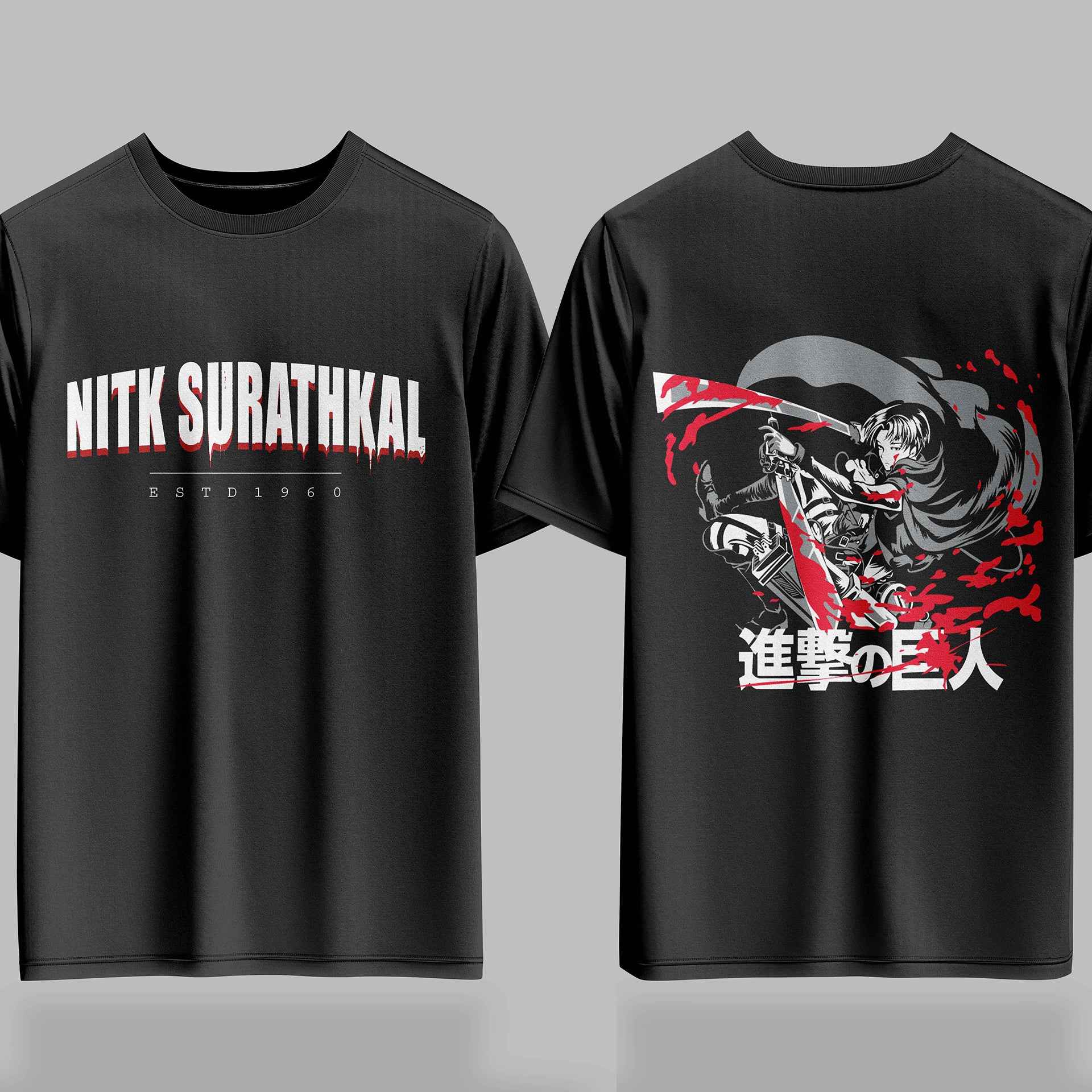NITK Surathkal AOT Bloodline Drop – 240GSM  Oversized Tee