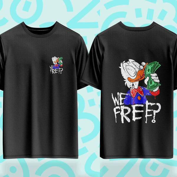 💸 We Free? Oversized Tee – 240GSM StreetVerse Exclusive