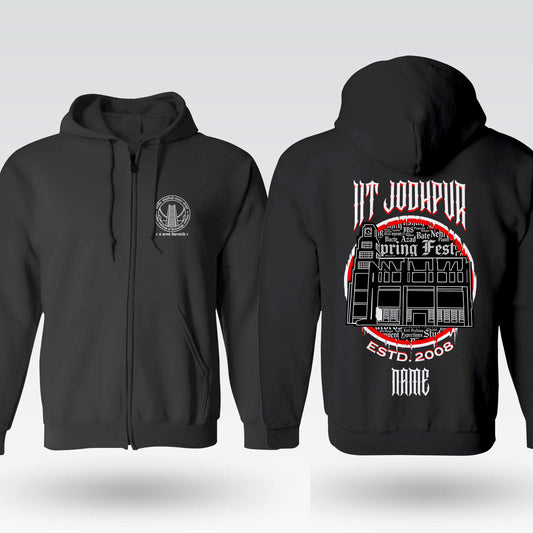 IIT Jodhpur Legacy Armour Zipper Jacket  (Print Your Name) – 320GSM