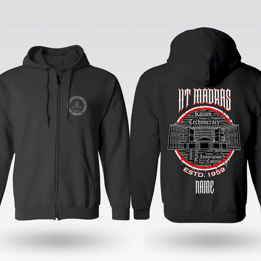 IIT Madras Legacy Armour Zipper Jacket  (Print Your Name) – 320GSM