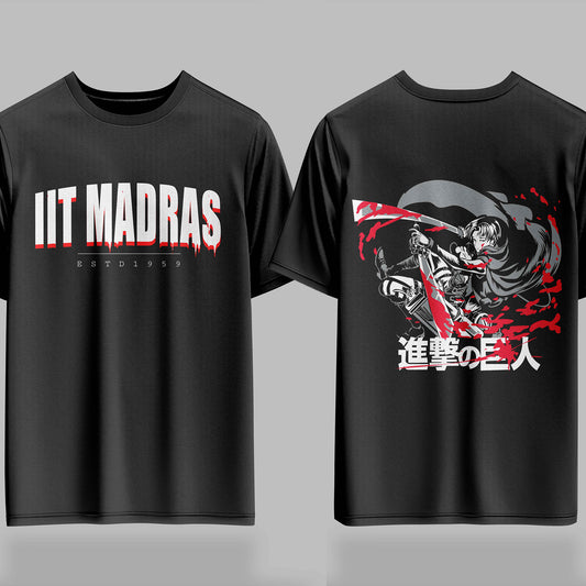 IIT Madras AOT Bloodline Drop – 240GSM  Oversized Tee