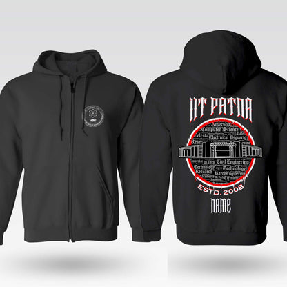 IIT Patna Legacy Armour Zipper Jacket  (Print Your Name) – 320GSM