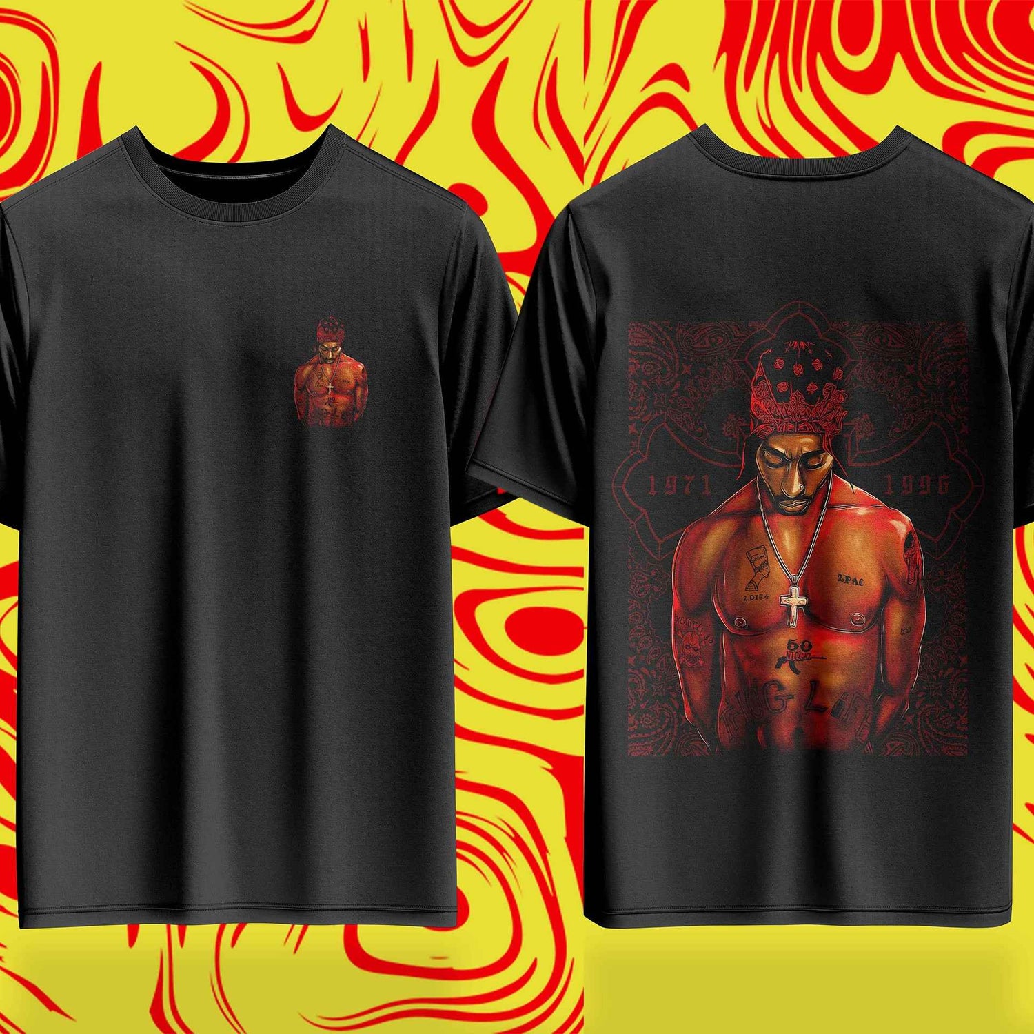 👑 Thug Life Legacy Oversized Tee – 2Pac Tribute Edition
