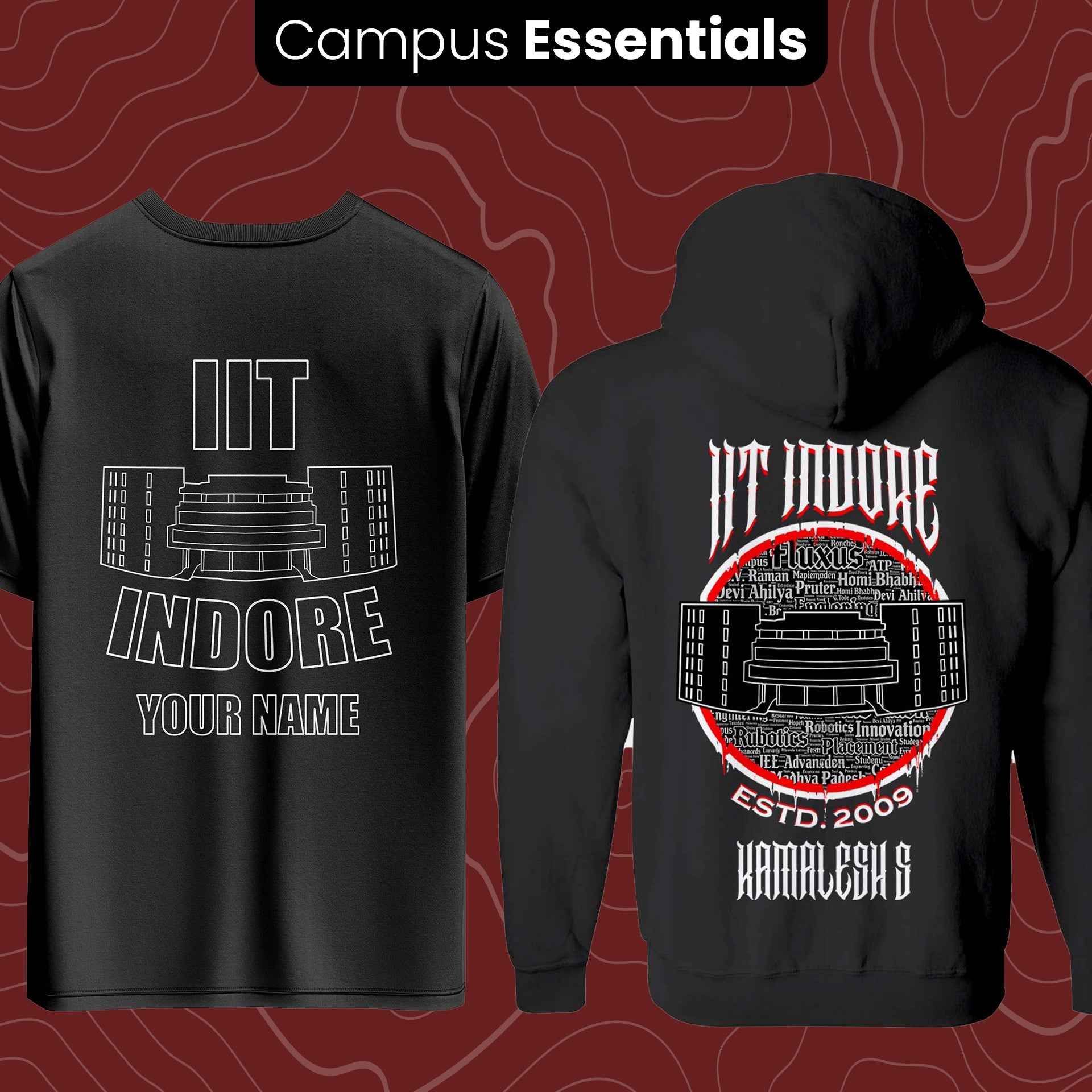 IIT Indore Essentials : Oversize Tee and Jacket
