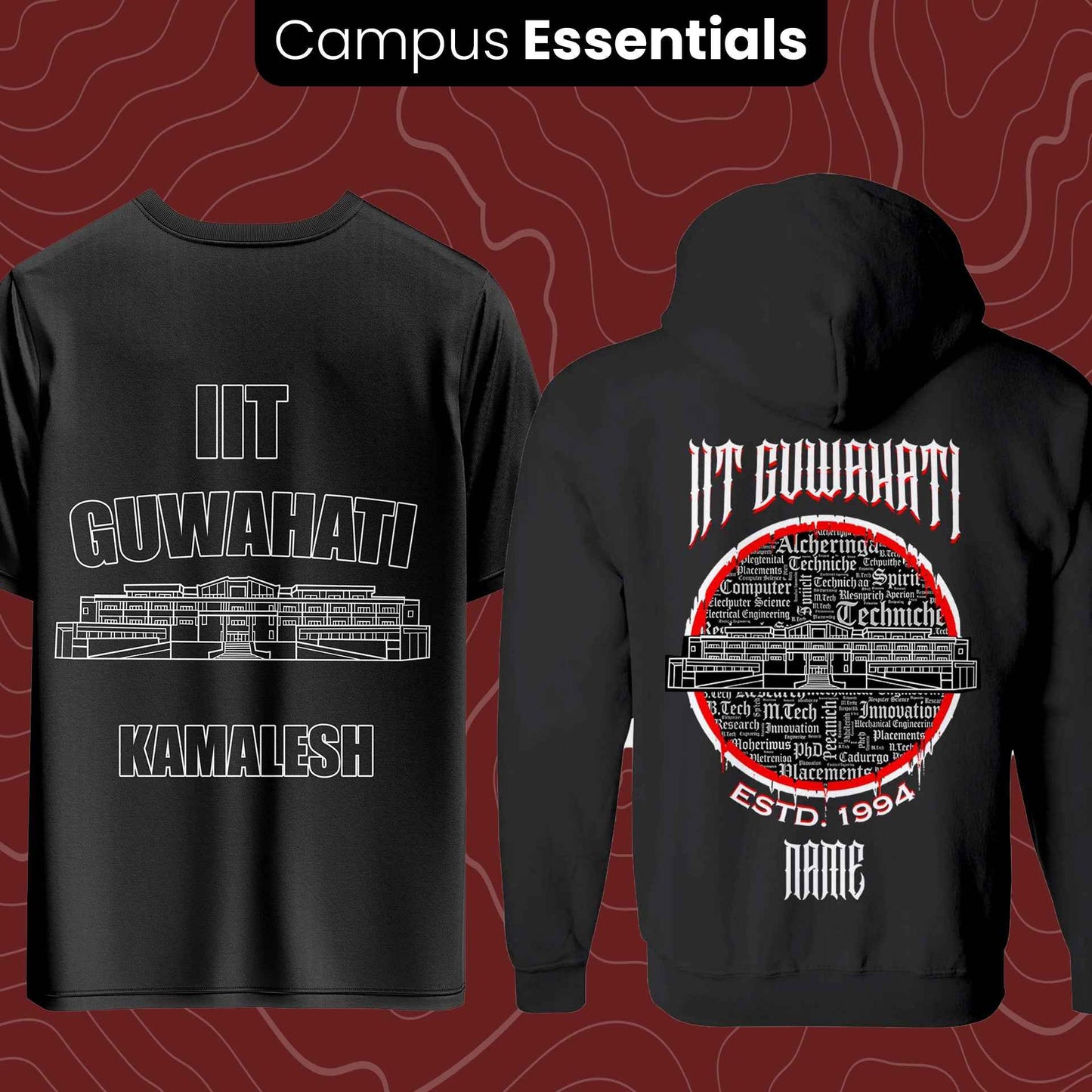 IIT Guwahati Essentials :Oversize Tee and Jacket