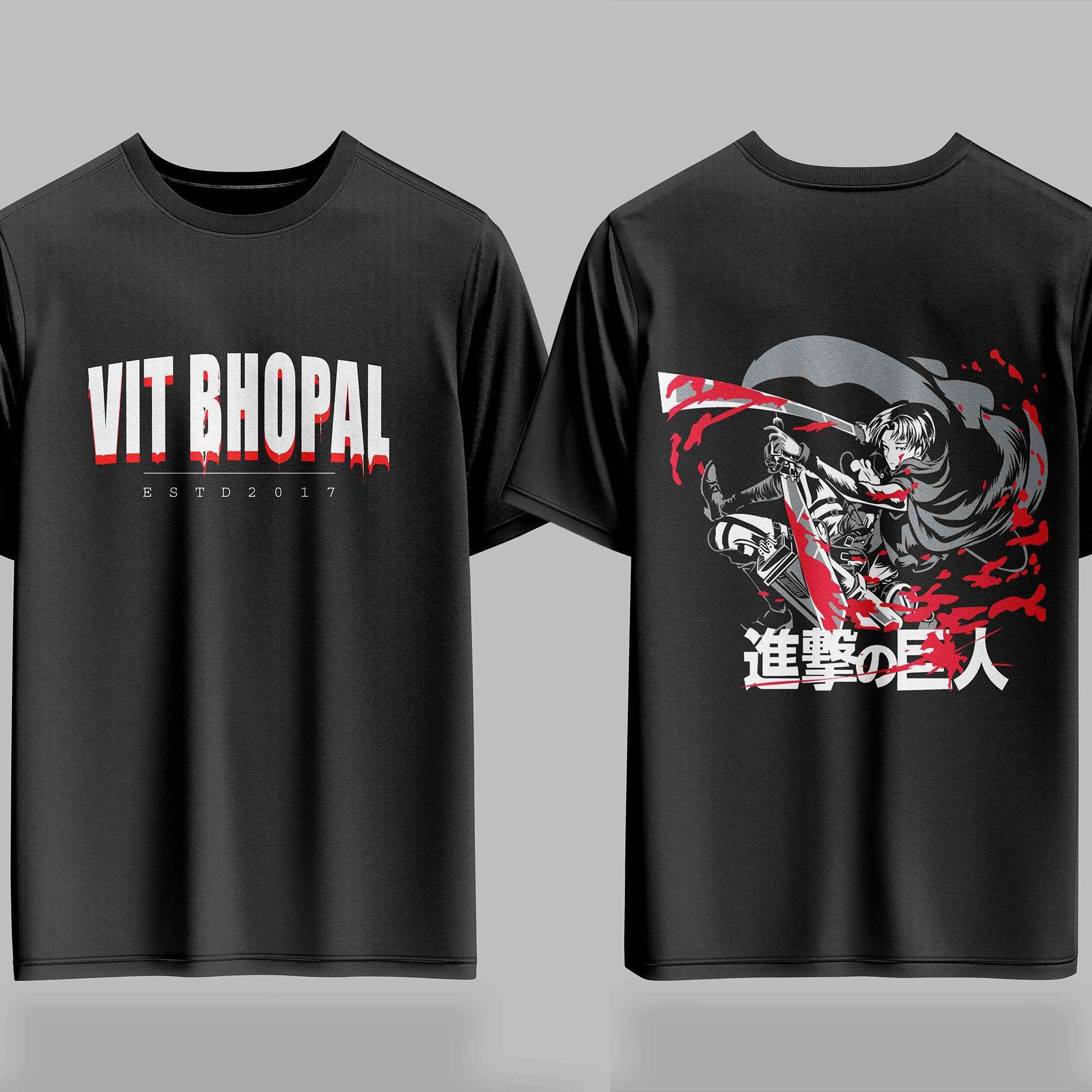 VIT Bhopal AOT Bloodline Drop – 240GSM  Oversized Tee