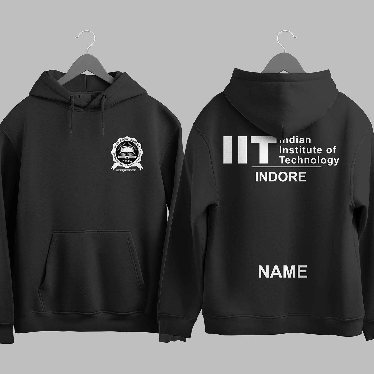 IIT Indore Minimalist hoodie – KS Verse – front view
