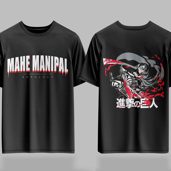 MAHE Manipal AOT Bloodline Drop – 240GSM  Oversized Tee